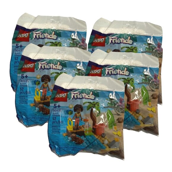 LEGO Beach Cleanup Friends Bag Set 5pk - Picture 1 of 11